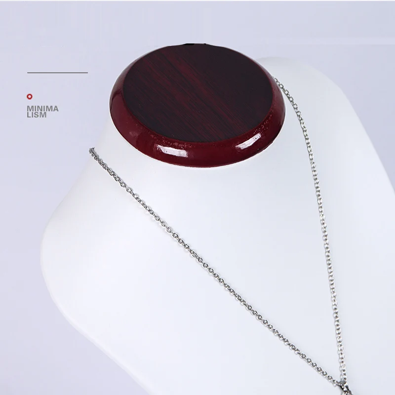 Hot Selling Black PU Leather Jewellery Display Necklaces Bust Pendants Stand Choker Holder Jewellery Rack Show 3 Options Model