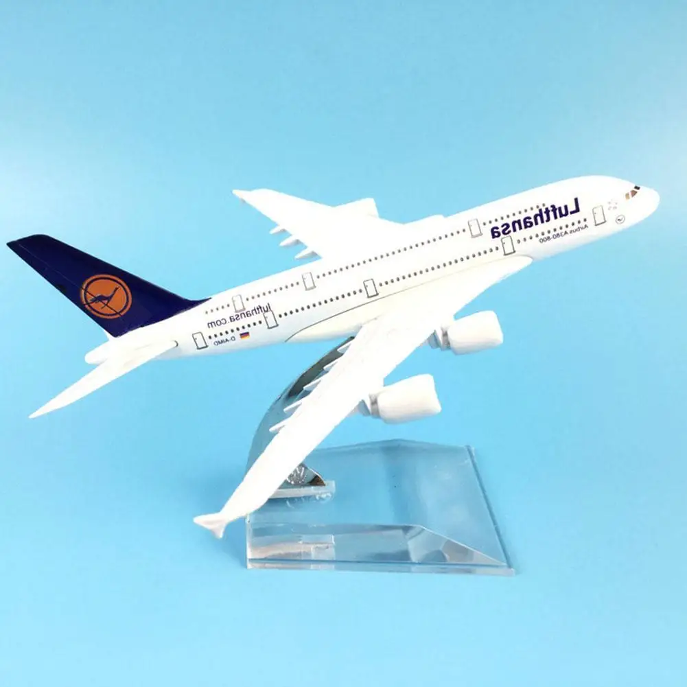 Модель самолета Lufthansa A380 пассажирский самолет детская игрушка имитация