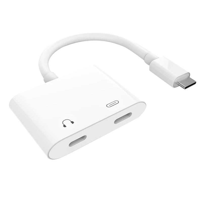 

Digital Music Audio Converter Dual Type-C Adapter Connector For Smartphones