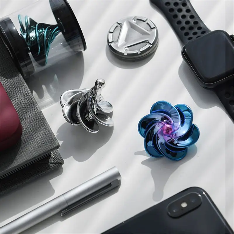 Wind Spinner EDC Blow Figet Spinner Desktop Spinning Top Stress Relief Toys 2