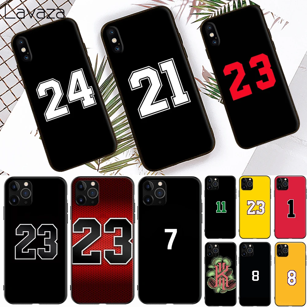 Мягкий силиконовый чехол с баскетбольными цифрами для Apple iPhone 6 6S 7 8 Plus 5 5S SE X XS 11 Pro