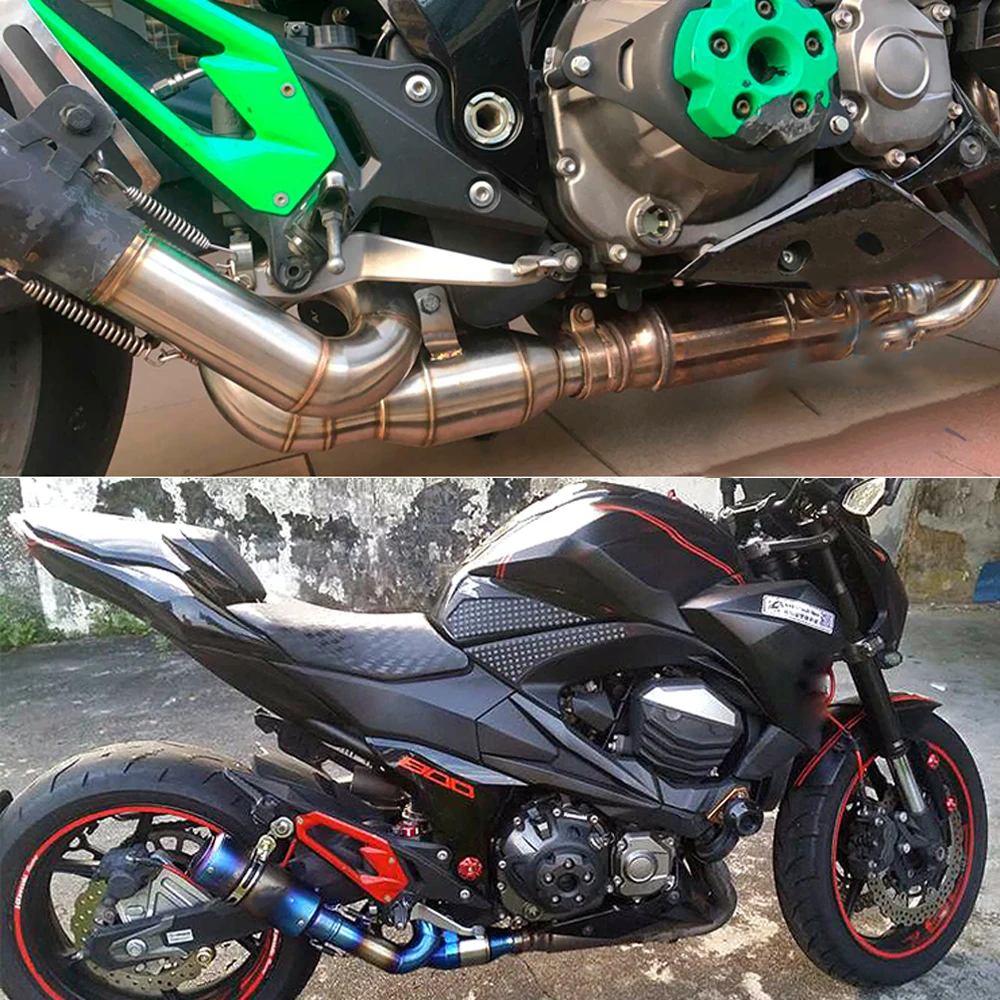 Для KAWASAKI Z800 Z 800 Mid 2013 2014 2015 2016 2017 выхлопная система Соединительная труба