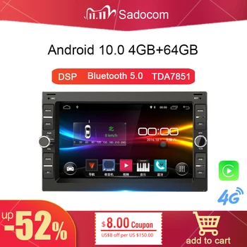 

7'' Android 10.0 Car DVD Player 64G Radio car radio for VW Volkswagen GOLF POLO TRANSPORTER Passat b5 BORA MK5 SHARAN JETTA