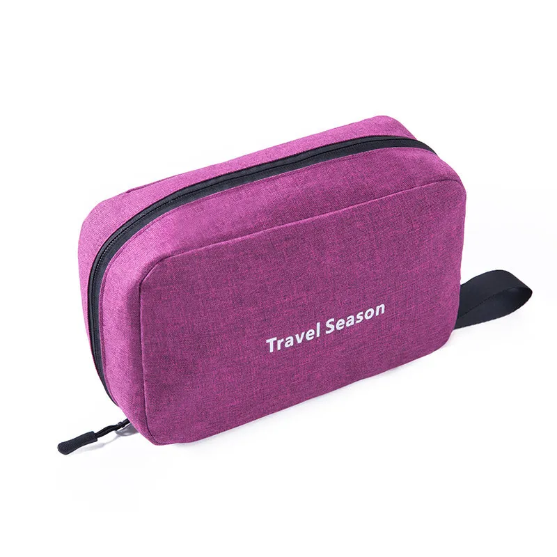 Portable Foldable Hanging Travel Toiletry Bag for Men and Women Makeup Bag Cosmetic Bag Bathroom And Shower Organizer For Female - Цвет: Сливовый