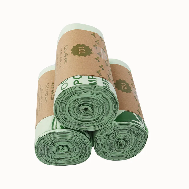 25/50 kitchen compostable degradable garbage bags environmental protection biodegradable, trash bags,disposable trash bags,garbage bags