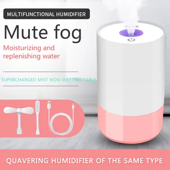 

3 in 1 Home air humidifiers Car diffuser essential oil ultrasonic aromatherapy usb humidifier multifunction fan LED night light