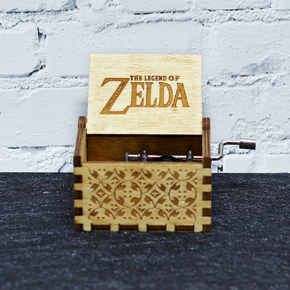 zelda Горячая антикварная резная деревянная ручная кривошипная музыкальная шкатулка королевы Игра престолов для моей Goigeous жены тема музыкальная шкатулка Рождественский подарок на день рождения - Цвет: zelda