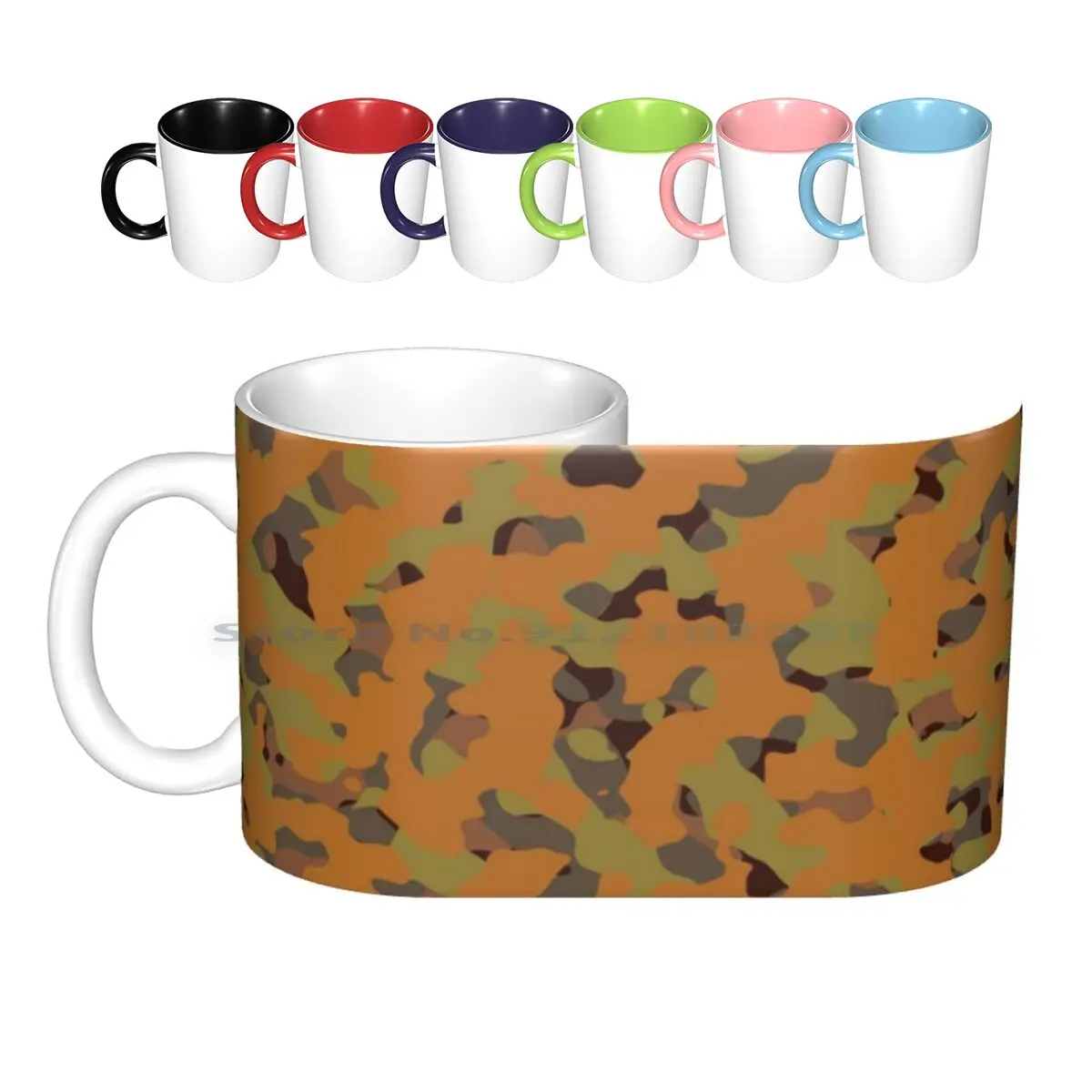 Autunno Camo Tazze In Ceramica Tazze Da Caffè Tazza Da Tè Al Latte Camo Camouflage Autunno Camo Fall Camouflage Mw2 Modern Warm 2 Army Nature