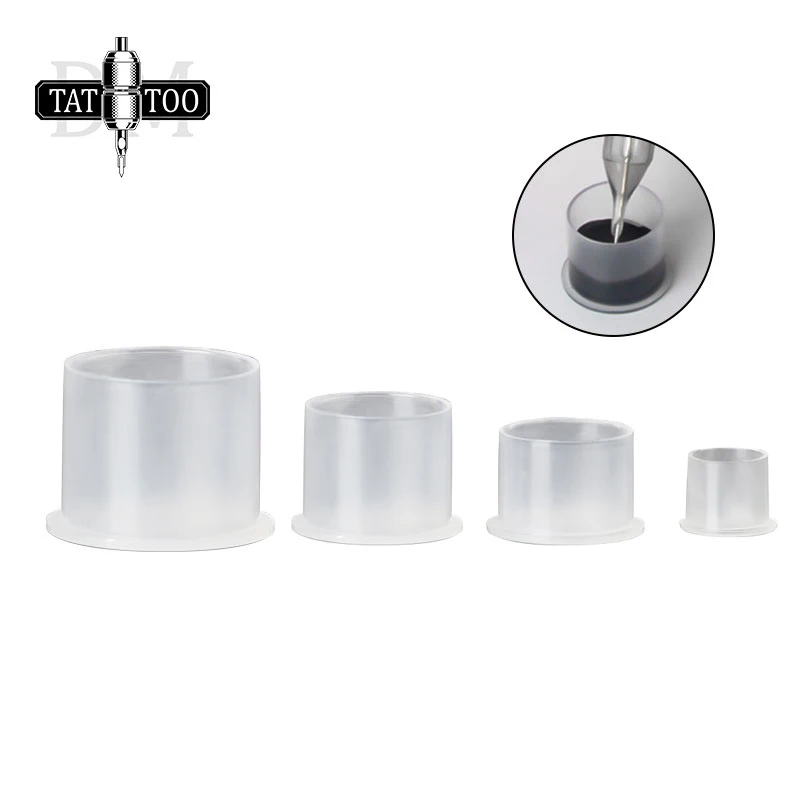 Plastic Disposable Tattoo Ink Cups Professional Tattoo Supplies 500pcs 1000pcs  Transparent Pigment Cups