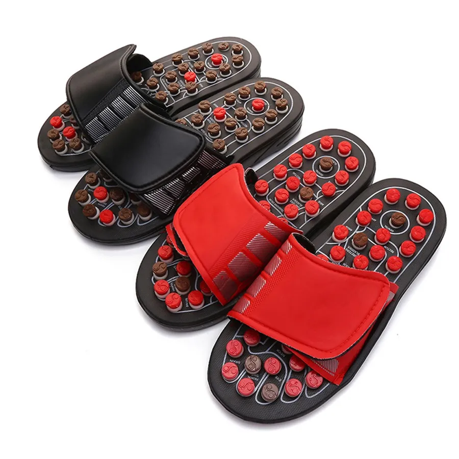 ladies men's foot massage therapy activation care adjustable sandals slippers foot health massage shoes magnetic therapy 35A14 (28)