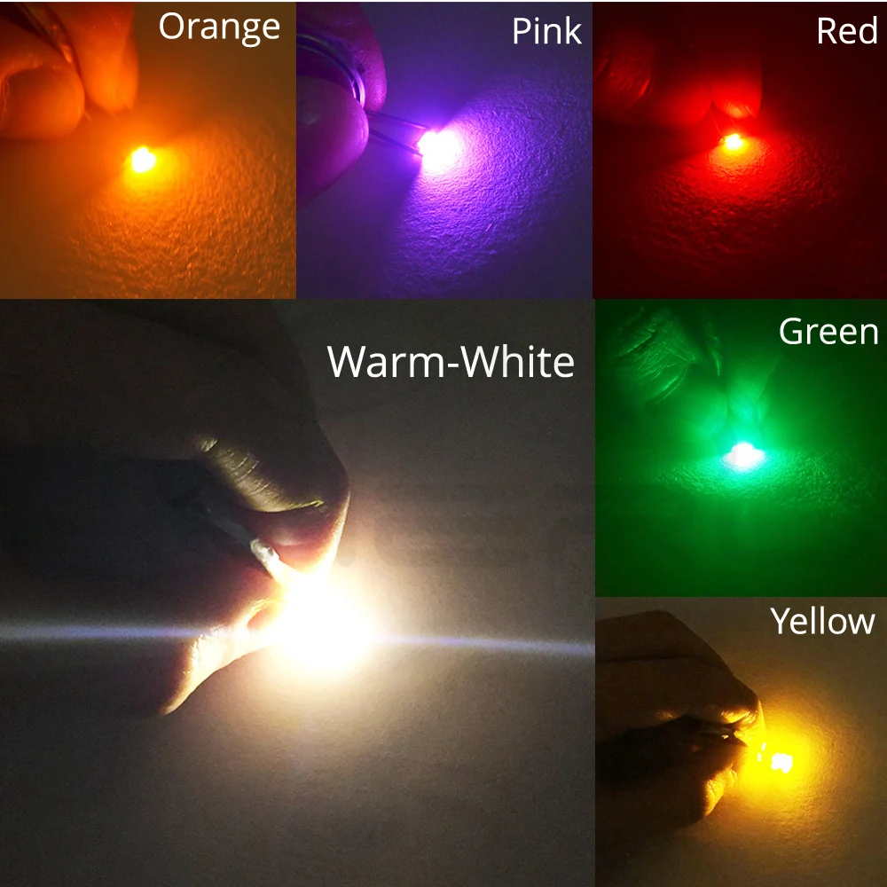 Hviero 335 SMT SMD Yellow Pink Orange White Red Green Blue Light Emitting Diode LED Lamp Bead Diodes chip light Emitting diodes