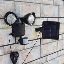Солнечный датчик движения настенный светильник 22LED Открытый водонепроницаемый садовый ландшафтный светильник IP55 прожектор светильник коридор гараж уличный точечный светильник