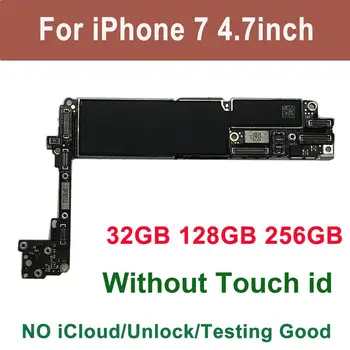 

For iPhone 7 Motherboard Without Touch ID Home Button,32GB Original Unlocked Logic board