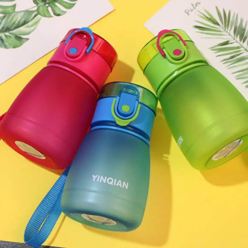 

320ml Cute Baby Feeding Cup With Straw Children Learn Feeding Drinking Bottle With Handle Kids Training Cup
