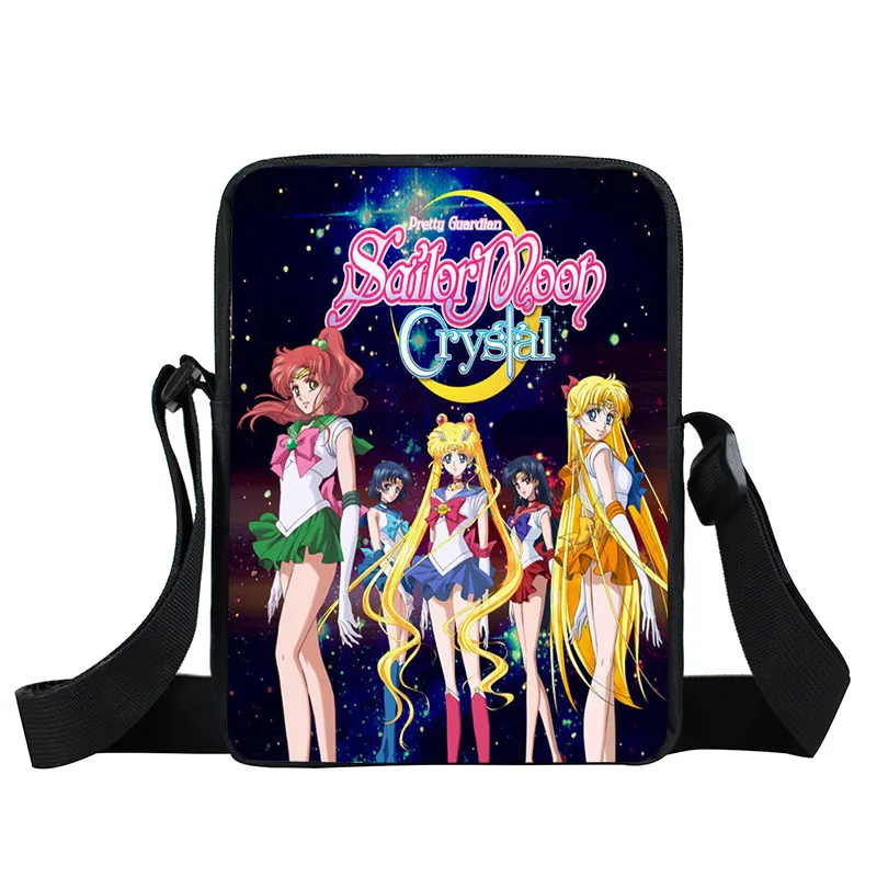 Аниме Сейлор Мун сумка-мессенджер SailorMoon Кристалл девушки мини-сумка на плечо женские сумки на каждый день Детские Школьные сумки Дети крест книжная сумка - Цвет: xkbmsn100