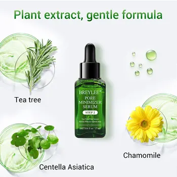 

High Quality BREYLEE Shrink Pores Serum Pore Tightens Refining Moisturizing Essence Whitening 17ml
