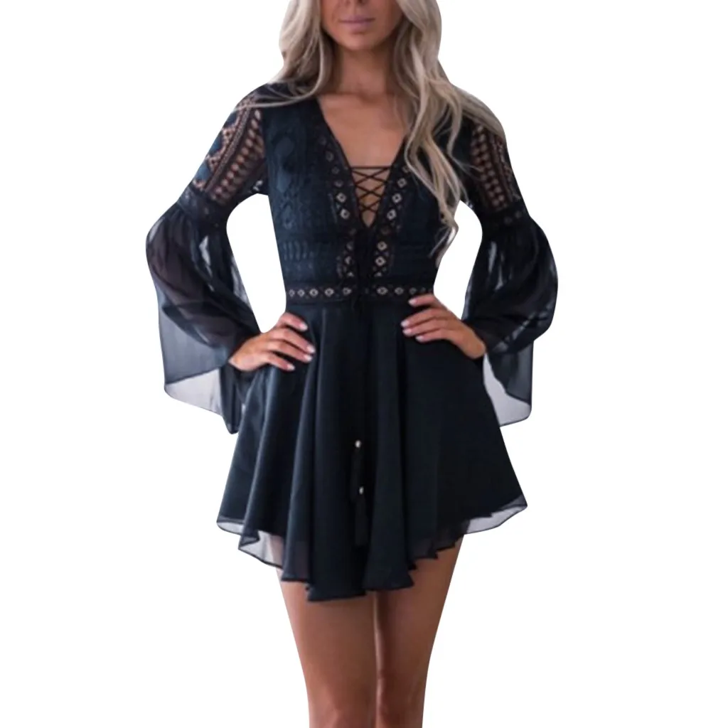 

Women Summer Dress Lace Korean Version Cross Strap Leisure Pencil Dress Solid Color Bandage Dresses Woman Party Night#G2