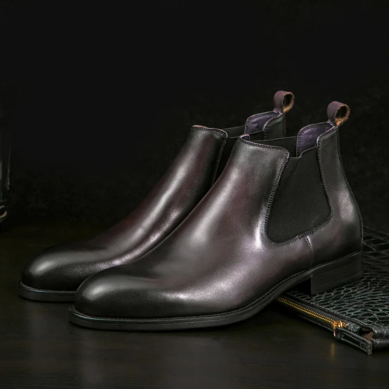

2020 Leather Boots MEN'S BOOTS Spring New Style Retro Europe And America Boots Large Size Short Boots Outdoor Chelsea Boots