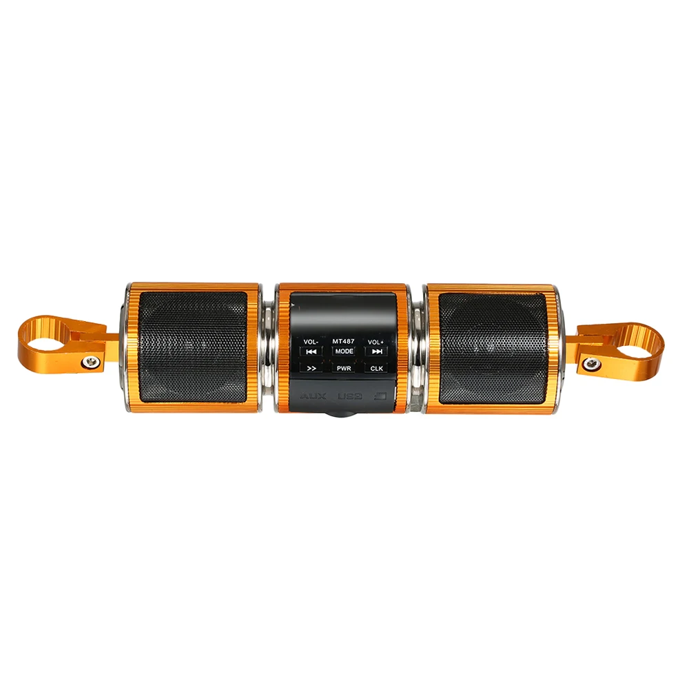 Колонка для мотоцикла Bluetooth BT аудио водостойкий мотоцикл стерео динамик Moto FM радио AUX USB TF MP3 плеер