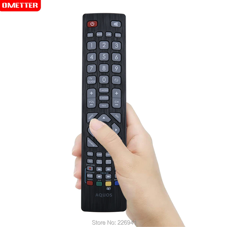 ALLIMITY Telecomando Sostituisci per Sharp Aquos FHD Smart LED TV LC-40CFF6001K LC-49CFF6001K LC-48CFF6002E LC-40CFE6241K LC-32CFF6002E LC-43CFF6001E LC-55CFE6241K LC-43CFF6001K LC-32CFE6242K