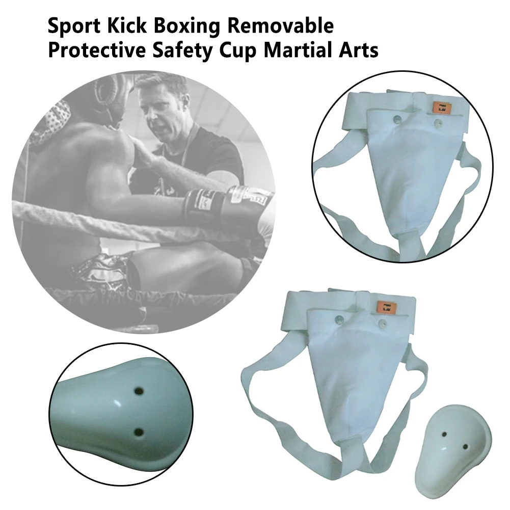

Removable Elastic Band Kick Boxing Adult Training Groin Guard Comfortable Sport Protective Safety Cup Martial Arts Professional