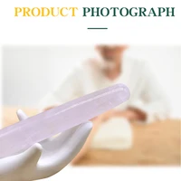Green Aventurine Jade Stick Gua Sha Scraping Massage Tool Pink Rose Jade Massager Wand Acupuncture Therapy Point Treatment 6