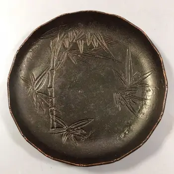 

Chinese Old Copper Collection Pure Copper Bamboo brush wash
