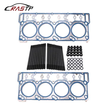 

RASTP ARP Engine gasket set kit for Ford 6.0L Sliver Suit Diesel Head Stud Kit Head Gaskets 03-06 18mm Head Stud Kit RS-TC018