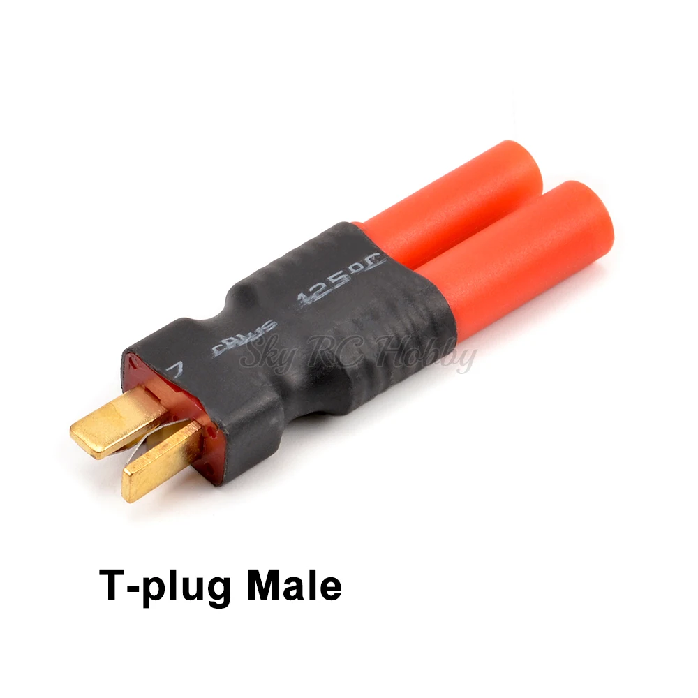 Connector T-Plug Male To HXT 4mm Banana Plug Connector Conversion Adapter