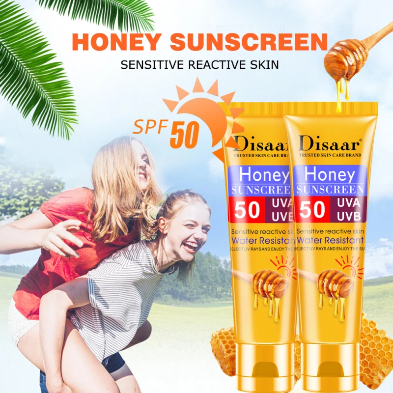 

Disaar Honey Multi-effect Isolation Moisturizing Oil Control Skin Protective Cream Whitening Sunscreen Cream Sunblock SPF TSLM1