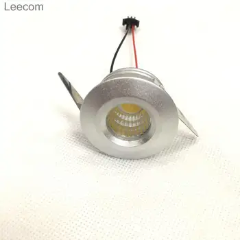 

1 Stück 1W silver body LED Mini spot light Einbauleuchte Round verstellbarer cabinet Spot Deckenlampe 230 V LED-Schrankleuchte