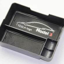 Автомобиль Подлокотник ящик для хранения центральной консоли Организатор держатель коробка контейнер для Tesla модель 3 Аксессуары