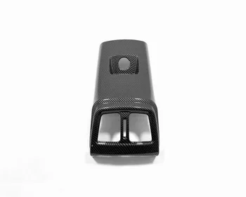 

For Hyundai Tucson 2019 2020 Carbon Fiber Rear Armrest Air Condition Vent AC Outlet Panel USB Cover Trim Interior Accessories