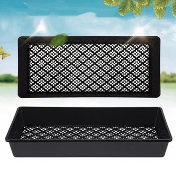 

5Pcs Rectangular Malt Seedling Tray Succulent Seedling Tray Seedling Plug Tray with Holes for Planting Seed Starter