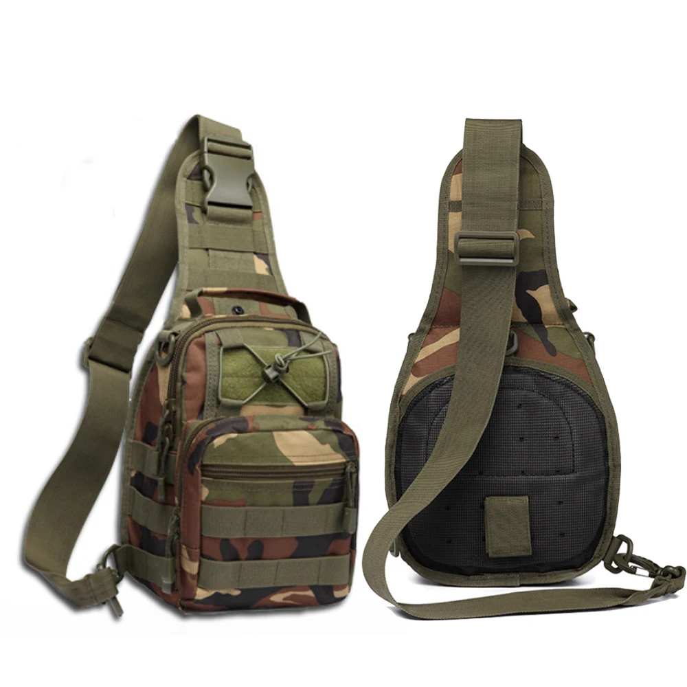 

Military Camping Hiking Bag Sport Hunting Men Military Tactical Chest MOLLE Single Shoulder bags Nylon Wading Chest Pack Unisex