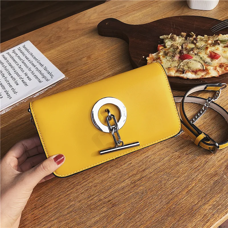 

2019 New Style Candy-Colored Stereo Square Sling Bag Release Buckle (with Mirror) Shoulder WOMEN'S Bag