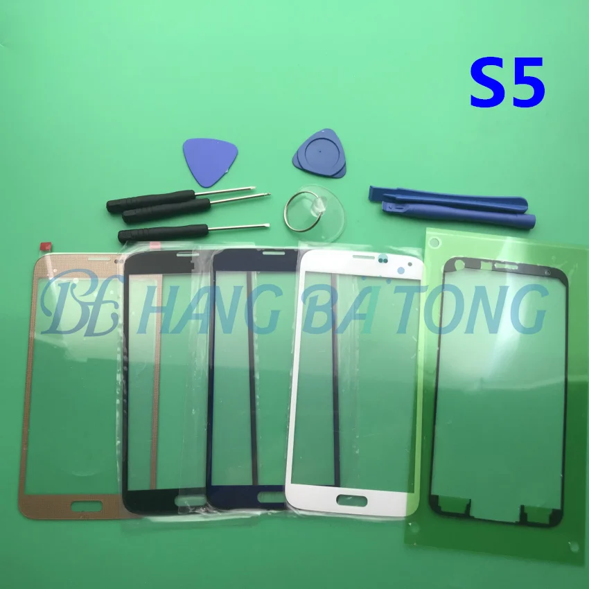 Черное/белое/синее переднее внешнее стекло s5 для замены объектива Samsung Galaxy S5 G900