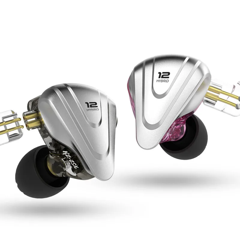 KZ ZSX металлические наушники 5BA + 1DD гибридная технология 12 драйвер HIFI бас в ухо