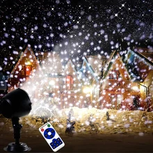 Thrisdar прожектор с эффектом снегопада светильник Рождественская вечеринка Свадьба Снежинка проектор лампа открытый сад снег падающий проекционный светильник