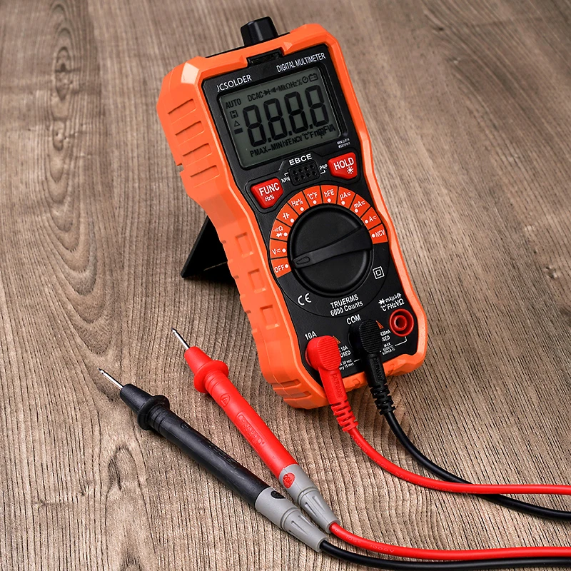 Wmore soldering iron Digital Multimeter 6000 counts Auto Ranging AC/DC voltage meter Flash light Back light Large Screen
