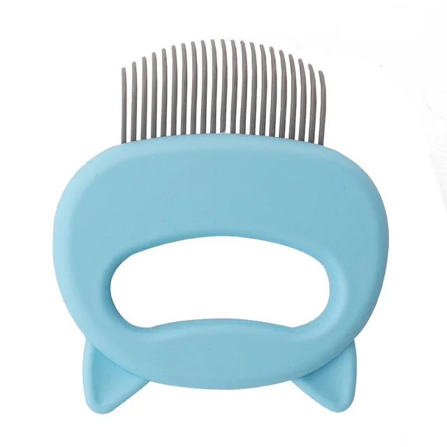 Pet-663-1blue Расческа для питомцев Petshy, съемная щетка для кошек, когтеточки, щетка для удаления волос, массажная расческа, уход за домашними животными, чистые принадлежности - Цвет: Pet-663-1blue