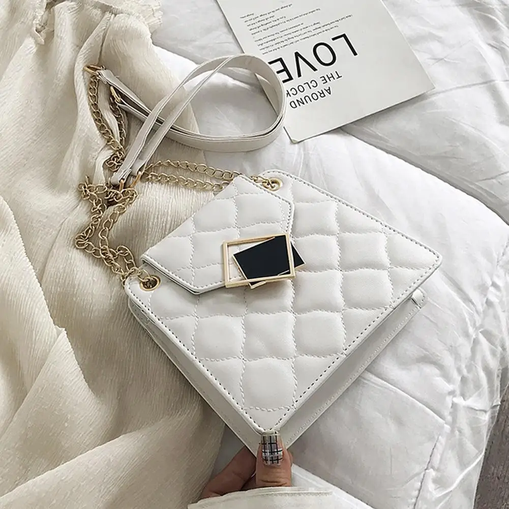 Women Fashion All Match Single Shoulder Chain Strap Satchel Bag