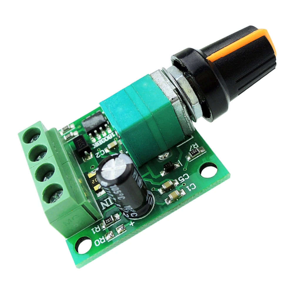 PWM DC регулятор скорости двигателя 1.8V3V5V6V12V2A переключатель контроля температуры и