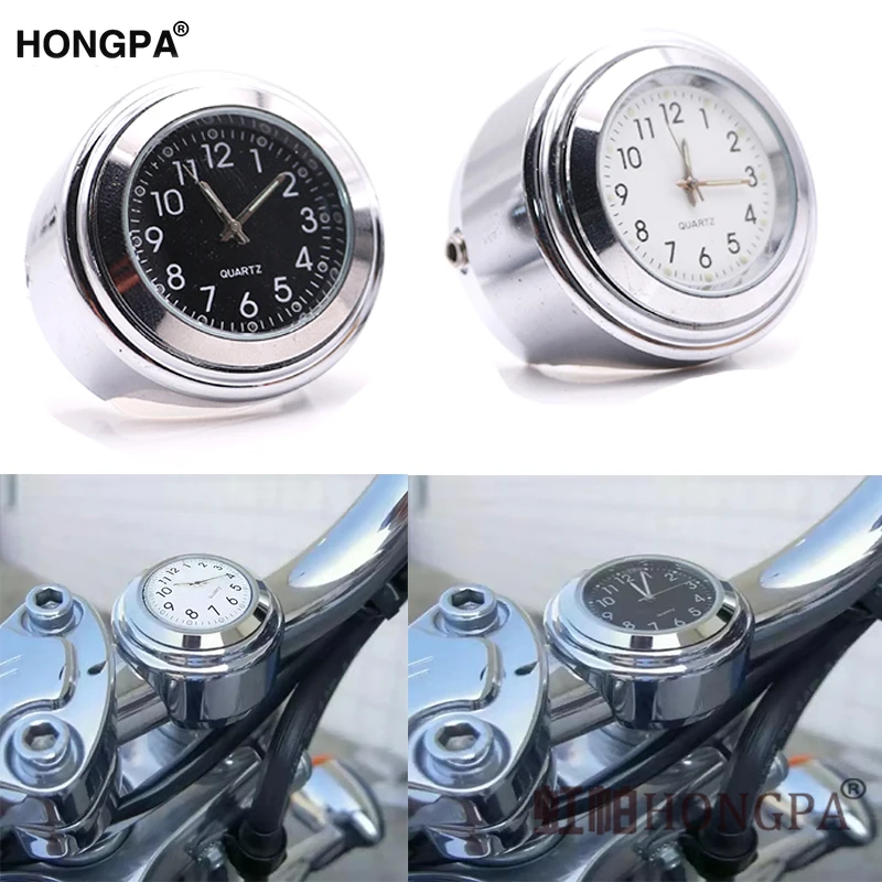 

Universal Waterproof 7/8"Motorcycle Handlebar 22-25mm Mount Clock Moto Watch for Harley Motorcycles Accessories