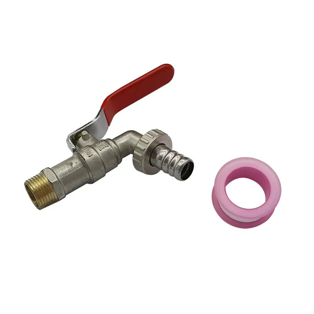 

Metal 1/2" External Thread Water Faucet Brass Iron Replacement Tap Valve Garden Irrigation Washing Machine Water Control Switch