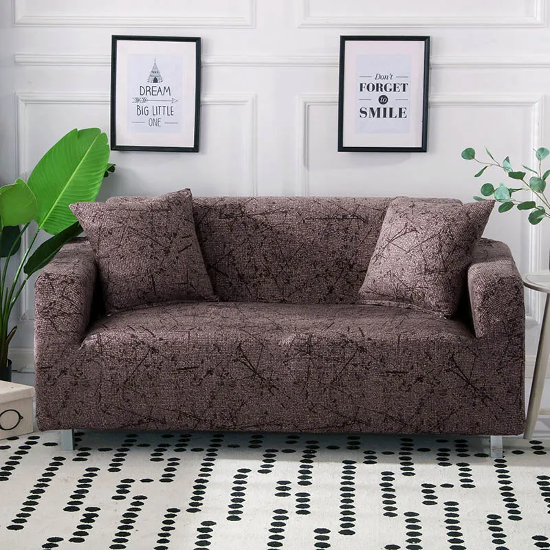Геометрические эластичные чехлы для диванов, хлопковые эластичные Угловые диванные полотенца, один диванчик, чехлы для диванов для гостиной, домашние животные, диван - Цвет: Color 14