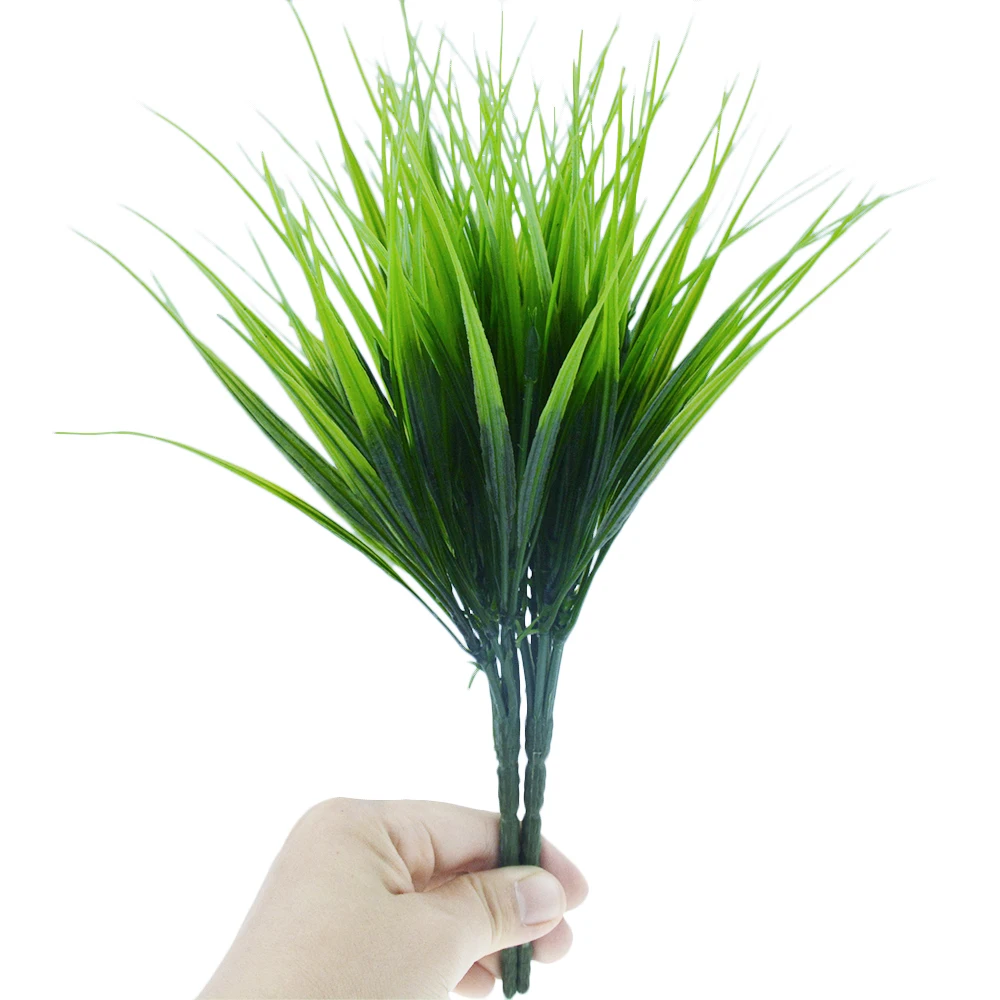 1PCS 27cm Green Grass Artificial Plants Plastic Flowers Household Wedding Spring Summer Living Room Decor