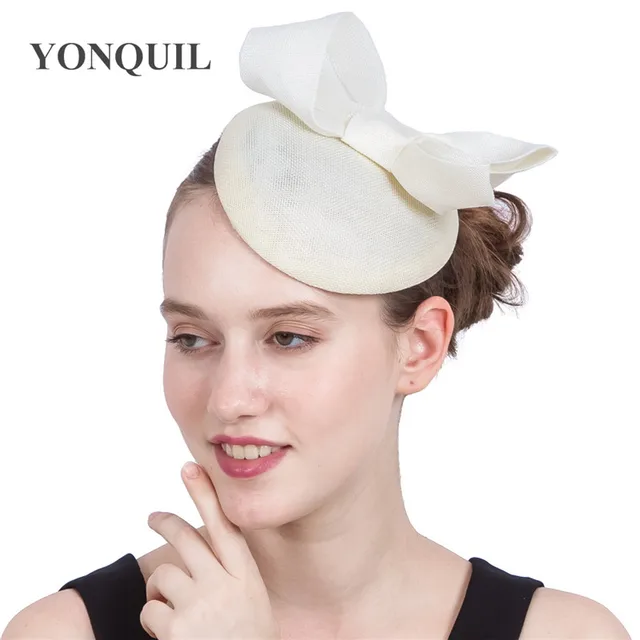 16 Colors Ladies Party Hats Hair Ivory 