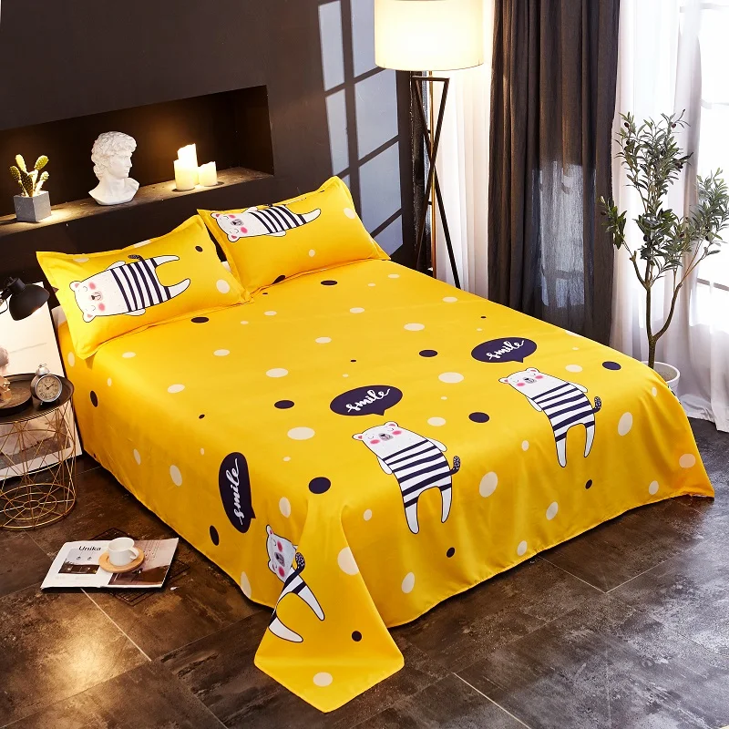 

1pc Bed Sheet Single Bed Sheets Double Beds Sheet Beautiful Queen Size Bed Sheets Comfortable High Quality King Size Bed Sheets