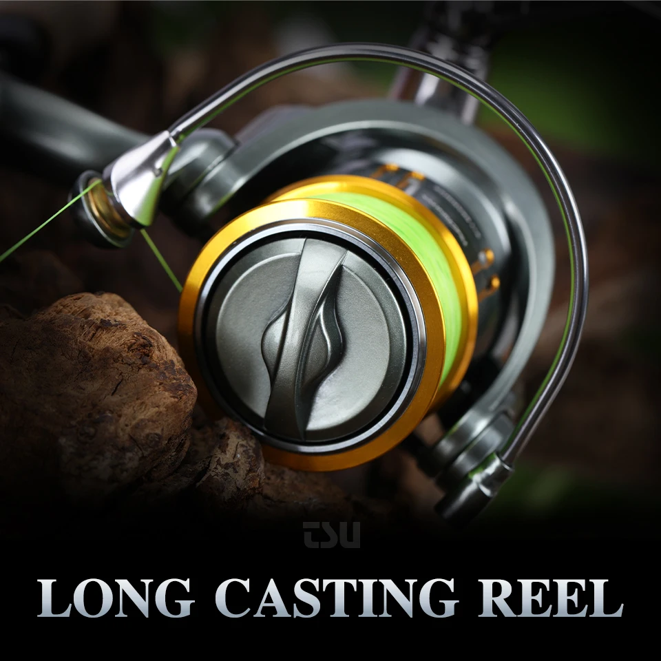 TSURINOYA Long Casting Spinning Fishing Reel FS 2000 3000 5.2:1 7kg  Ultralight Reel Frashwater Pike Bass Fishing Wheel